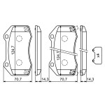 BOS-0986494718- FREN BALATASI ON ( OPEL : CORSA D 1.6 - CORSA E 1.2 1.4 1.3 1.6  14-) ( 95515503 )